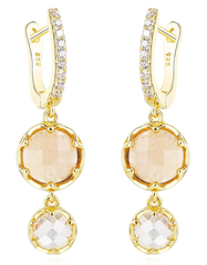 Natural Topaz Earrings