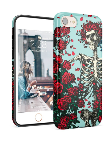 Roses & Skeleton Case