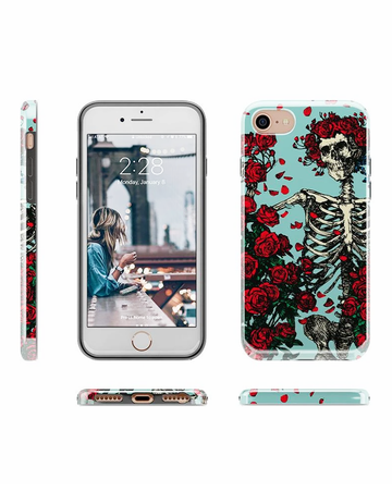 Roses & Skeleton Case